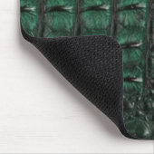 Emerald Crocodile Leather Luxury Exotic Skin Mousepad (Ecke)
