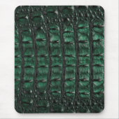 Emerald Crocodile Leather Luxury Exotic Skin Mousepad (Vorne)