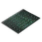Emerald Crocodile Leather Luxury Exotic Skin Notizblock (Linke Seite)