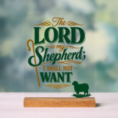 Emerald Crossing Psalm 23 VBS Kirche Acryl Acrylschild (Neutral)