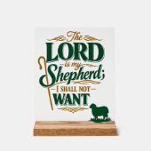 Emerald Crossing Psalm 23 VBS Kirche Acryl Acrylschild (Vorderseite)