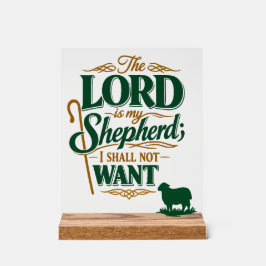 Emerald Crossing Psalm 23 VBS Kirche Acryl Acrylschild