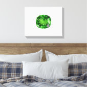 Emerald Cushion-cut Leinwanddruck (Insitu (Schlafzimmer))