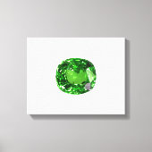 Emerald Cushion-cut Leinwanddruck (Vorderseite)
