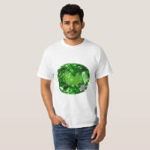 Emerald Cushion-cut T-Shirt (Vorne ganz)