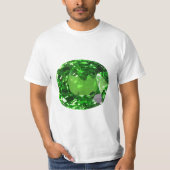 Emerald Cushion-cut T-Shirt (Vorderseite)