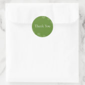 Emerald Daisy Delight Runder Aufkleber (Tasche)