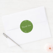 Emerald Daisy Delight Runder Aufkleber (Umschlag)