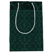 Emerald Damask Mittlere Geschenktüte (Vorderseite)