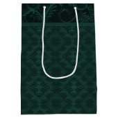 Emerald Damask Mittlere Geschenktüte (Rückseite)