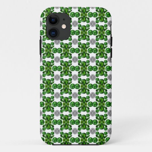 Emerald Diamond Gemstone Art Green Case-Mate iPhone Hülle (Rückseite)