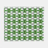 Emerald Diamond Gemstone Art Green Fleecedecke (Vorderseite (Horizontal))