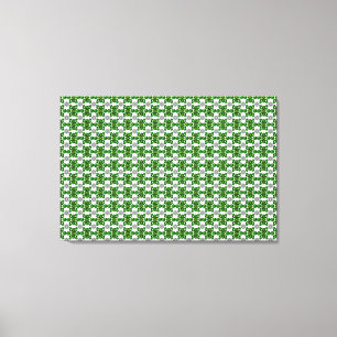 Emerald Diamond Gemstone Art Green Leinwanddruck