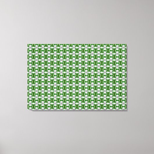 Emerald Diamond Gemstone Art Green Leinwanddruck (Vorderseite)