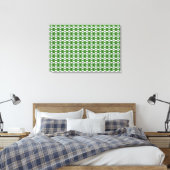 Emerald Diamond Gemstone Art Green Leinwanddruck (Insitu (Schlafzimmer))
