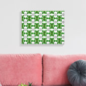 Emerald Diamond Gemstone Art Green Leinwanddruck (Insitu (Wohnzimmer))