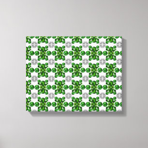 Emerald Diamond Gemstone Art Green Leinwanddruck