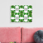 Emerald Diamond Gemstone Art Green Leinwanddruck (Insitu (Wohnzimmer))