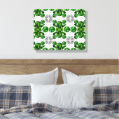 Emerald Diamond Gemstone Art Green Leinwanddruck (Insitu (Schlafzimmer))