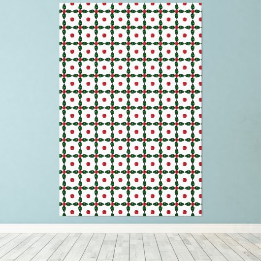 Emerald Diamond Gemstone Art Green Leinwanddruck (Insitu (Holzboden))