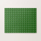 Emerald Diamond Gemstone Art Green Puzzle (Horizontal)
