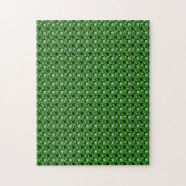 Emerald Diamond Gemstone Art Green Puzzle