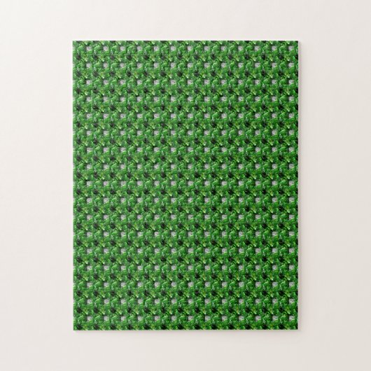 Emerald Diamond Gemstone Art Green Puzzle (Vertikal)