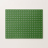 Emerald Diamond Gemstone Art Green Puzzle (Horizontal)
