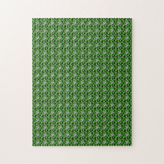 Emerald Diamond Gemstone Art Green Puzzle (Vertikal)