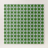 Emerald Diamond Gemstone Art Green Puzzle (Horizontal)