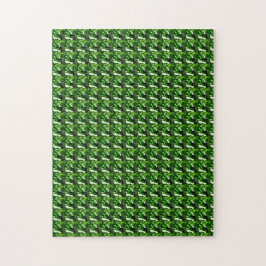 Emerald Diamond Gemstone Art Green Puzzle