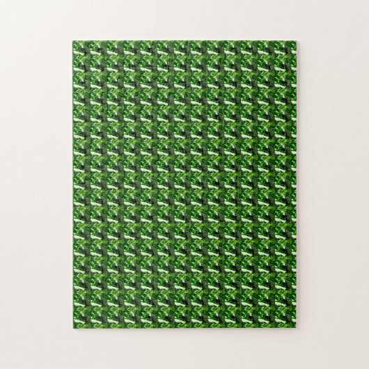 Emerald Diamond Gemstone Art Green Puzzle (Vertikal)