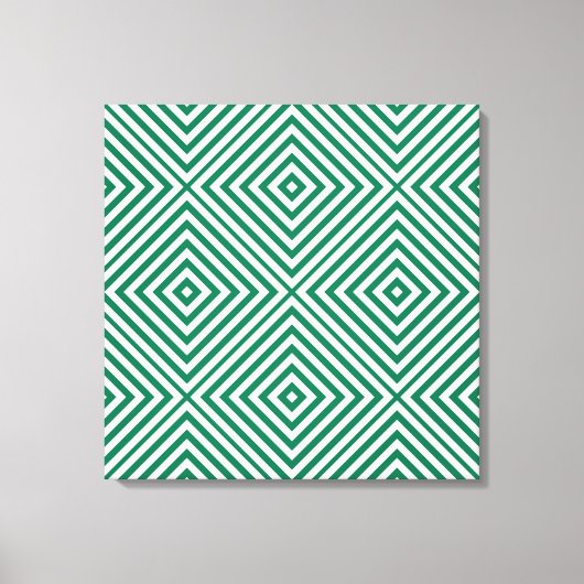 Emerald Diamond Zickzack @ Emporiomoffa Leinwanddruck (Vorderseite)