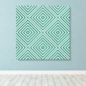 Emerald Diamond Zickzack @ Emporiomoffa Leinwanddruck (Insitu (Holzboden))
