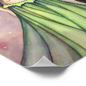 Emerald Dragon Fairy Fantasy Art von Molly Harriso Poster (Ecke)