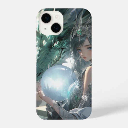 Emerald Dragon iPhone Hülle (Rückseite)