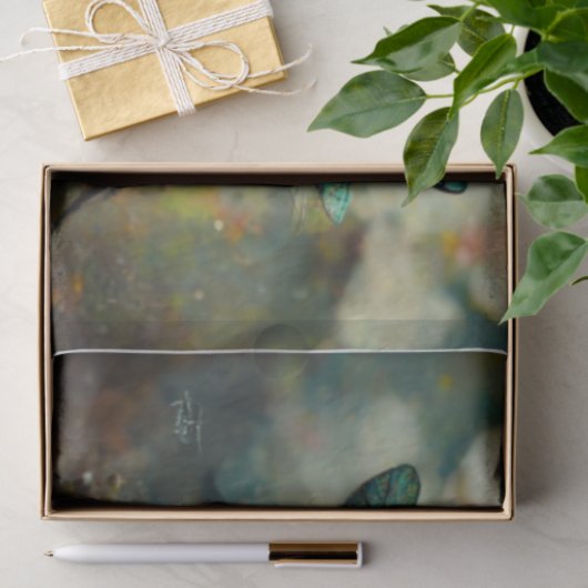 Emerald Dragonfy Decoupage Seidenpapier (Geschenk)