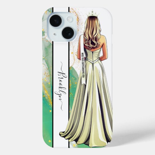 Emerald Dream Pageant Portrait Blonde Case-Mate iPhone Hülle (Rückseite)