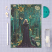 Emerald Dreams Fantasy Forest Königin Decoupage Seidenpapier (Handwerk)