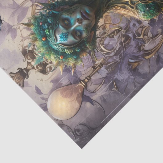 Emerald Dreams Fantasy Forest Queen Decoupage Seidenpapier (Ausschnitt)