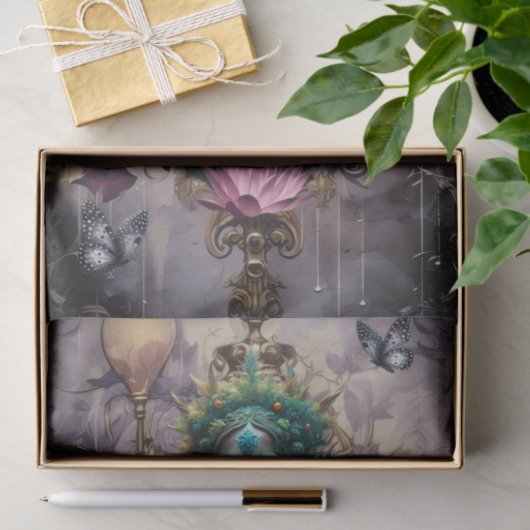 Emerald Dreams Fantasy Forest Queen Decoupage Seidenpapier (Geschenk)