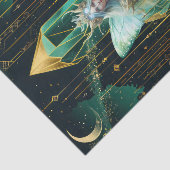 Emerald Dreams Fantasy Forest Queen Decoupage Seidenpapier (Ausschnitt)