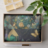 Emerald Dreams Fantasy Forest Queen Decoupage Seidenpapier (Geschenk)