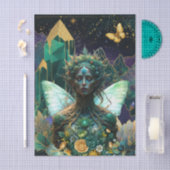 Emerald Dreams Fantasy Forest Queen Decoupage Seidenpapier (Handwerk)