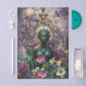 Emerald Dreams Fantasy Forest Queen Decoupage Seidenpapier (Handwerk)