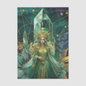 Emerald Dreams Fantasy Forest Queen Decoupage Seidenpapier (Vorderseite)