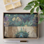 Emerald Dreams Fantasy Forest Queen Decoupage Seidenpapier (Geschenk)