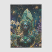 Emerald Dreams Fantasy Forest Queen Decoupage Seidenpapier (Vorderseite)