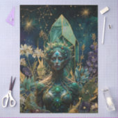 Emerald Dreams Fantasy Forest Queen Dekoupage Seidenpapier (Basteln)