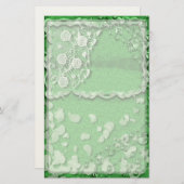 Emerald Dreams Junk Journal Style Trompe L'oeil Briefpapier (Vorne/Hinten)